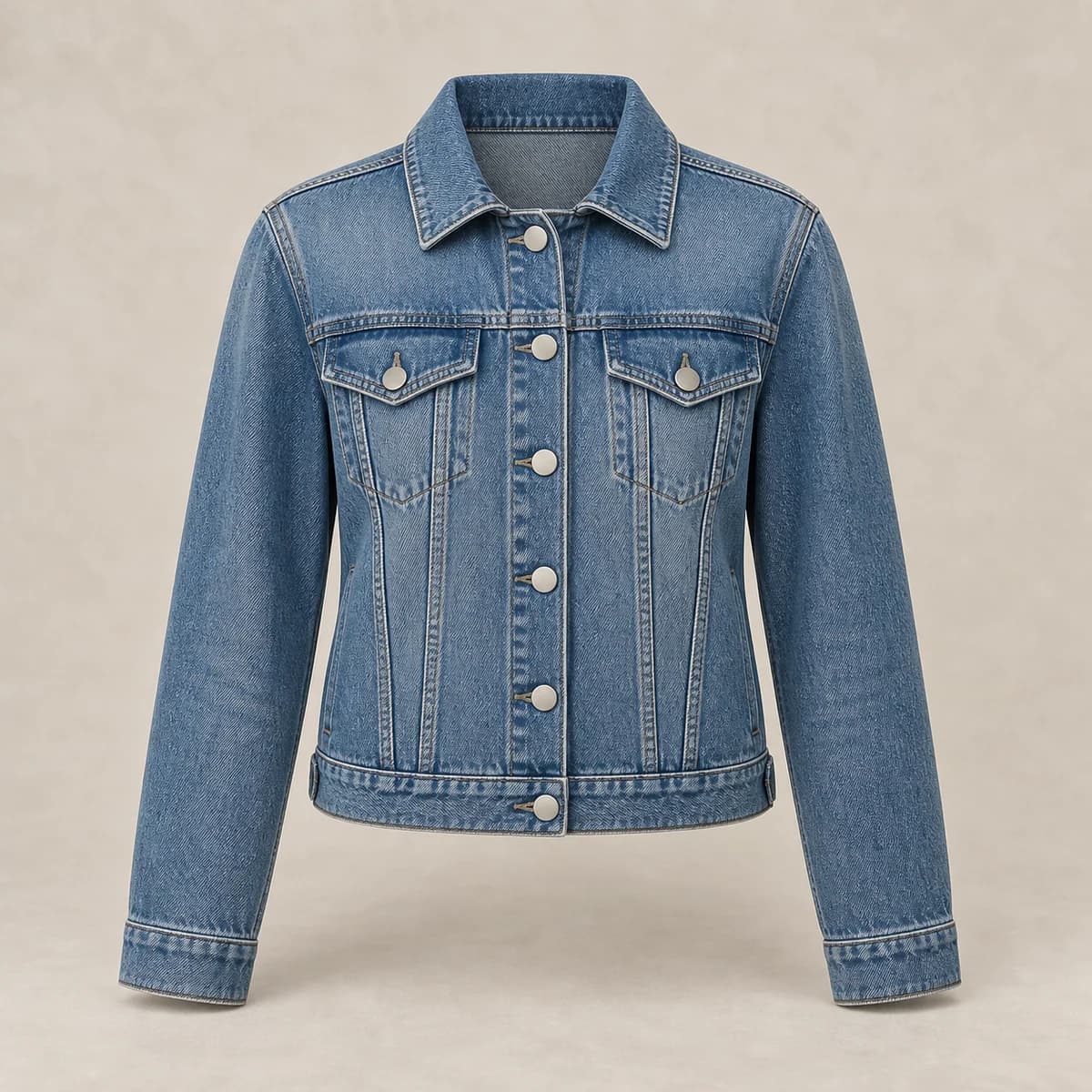 The Everyday Denim Jacket in Medium Blue